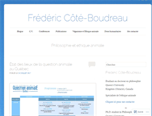 Tablet Screenshot of coteboudreau.com